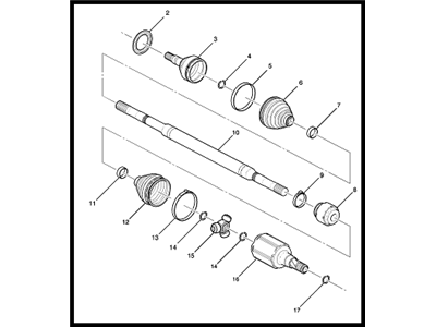 Chevy 13367770 Axle Assembly