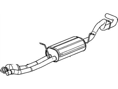 GMC Sierra 2500 Muffler - 88983234