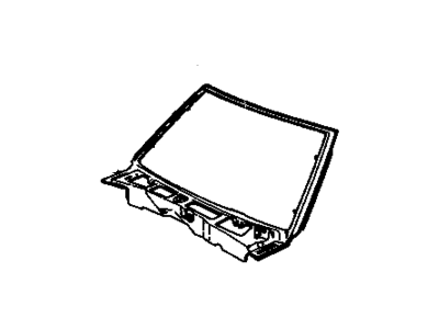 GM 14020303 Glass Panel, Clear 14020303 GM Glass Panel, Clear Illustration 1 of 1
