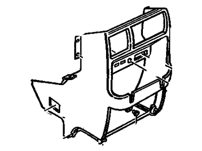 GM 12524065 Lower Extension 12524065 GM Lower Extension Illustration 1 of 1