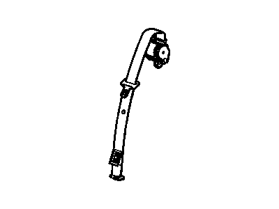 GMC 22992680 RETRACTOR,3RD ROW CENTER SEAT BELT(INCLUDES 8)(EBONY)