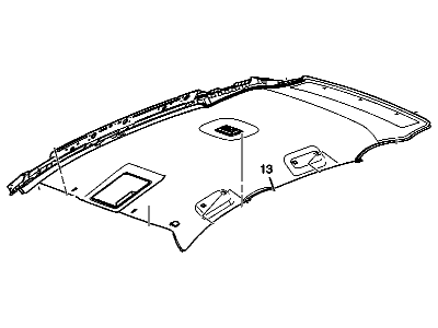 GM 19210194 Panel, Roof Headlining 19210194 GM Panel, Roof Headlining Illustration 1 of 1