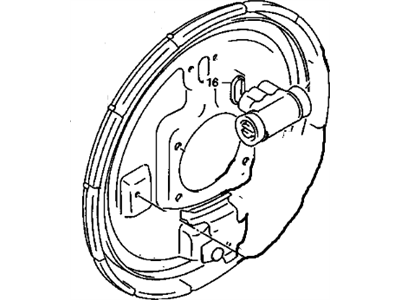 Chevy Tracker Backing Plate - 96064819