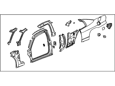 Chevy 12530279 Inner Pillar