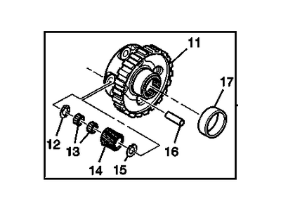 Chevy 29539512 CARRIER,OUTPUT CARRIER W/BEARING RACE