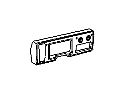 15973168 GM Instrument Panel Bezel Illustration 1 of 1