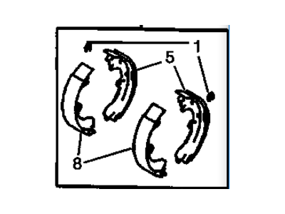 Chevy 89027241 Brake Shoes
