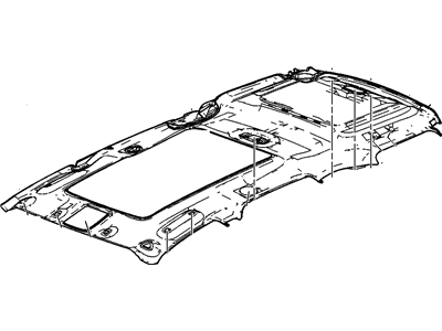 19121771 GM Panel, Roof Headlining, Gray Illustration 1 of 1