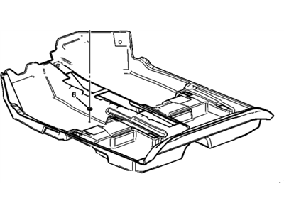 GM 42343594 Carpet, Front/Complete Floor, Black 42343594 GM Carpet, Front/Complete Floor, Black Illustration 1 of 1