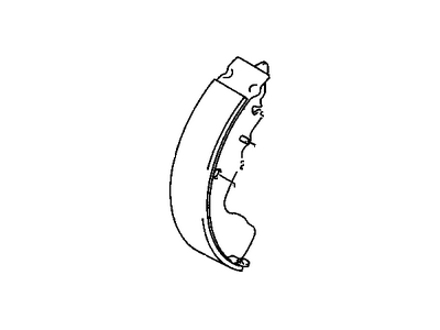 Chevy Tracker Brake Shoe Set - 91177393