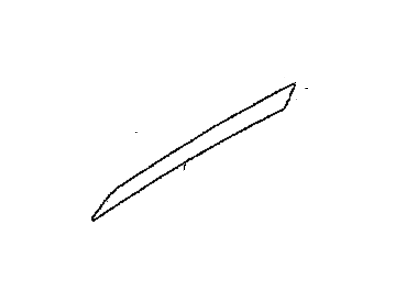 Chevy 96861095 TRIM,REAR SIDE DOOR LOWER(BLACK)