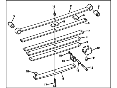 Chevy 15667764 Leaf Spring