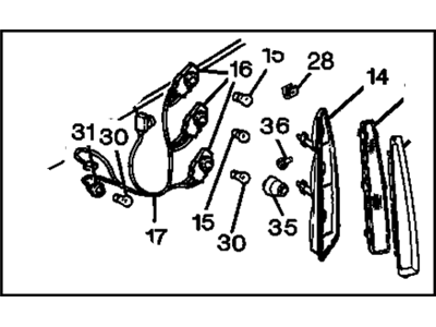 Cadillac 5978125 Tail Lamp Assembly