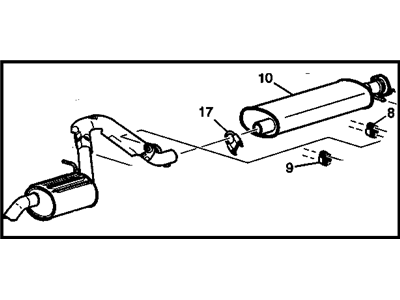 Chevy Trailblazer Muffler - 15847573