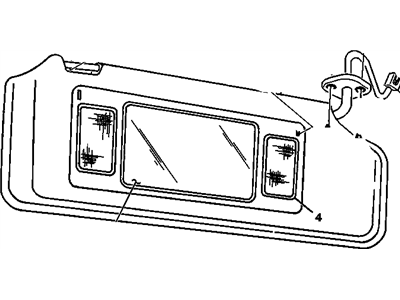 Chevy Monte Carlo Sun Visor - 12453764