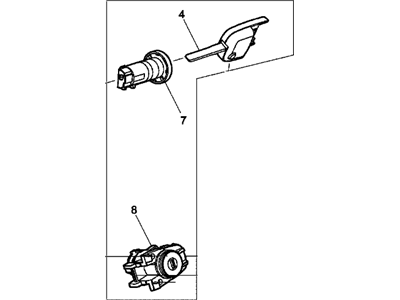 Chevy 92281682 Ignition Lock Cylinder