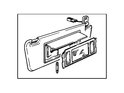 Cadillac 90440333 Sunvisor