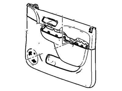 GM 84127325 Panel, Door Trim/Access, Front 84127325 GM Panel, Door Trim/Access, Front Illustration 1 of 1