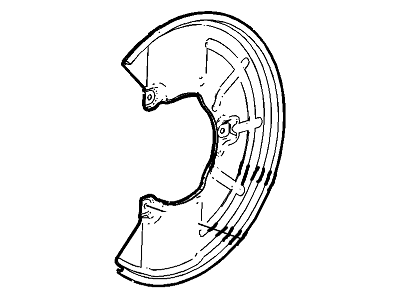 GM 25950106 Shield, Brake Flange Plate, Front 25950106 GM Shield, Brake Flange Plate, Front Illustration 1 of 1