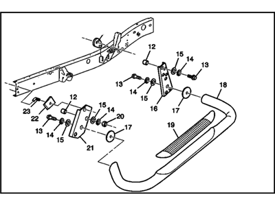 GMC 12499585 Step Bar Assembly
