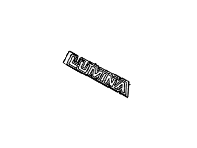 10120232 GM Nameplate, Black Illustration 1 of 1