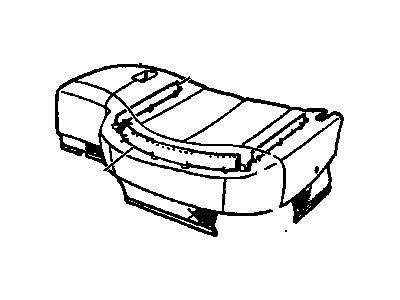 Chevy 12548977 COVER,DRIVER SEAT CUSHION(BEIGE)(W/CLOTH ON FRONT FACING, FOR 2ND DESIGN SEE 12383701)