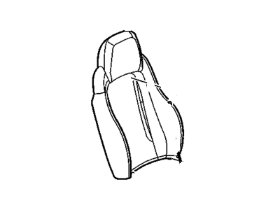 Chevy 19124818 COVER,PASSENGER SEAT BACK(EBONY/TITANIUM)