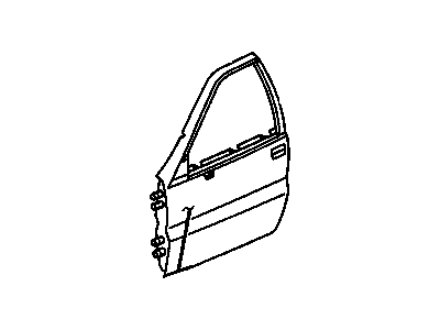 GM 10263676 Door Shell, Front Passenger Side 10263676 GM Door Shell, Front Passenger Side Illustration 1 of 1