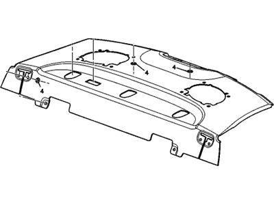 19332841 GM Trim, Rear Seat To Back Window Panel Illustration 1 of 1