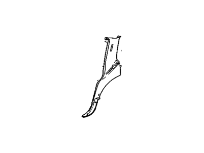 Chevy 15045345 Rear Pillar Trim
