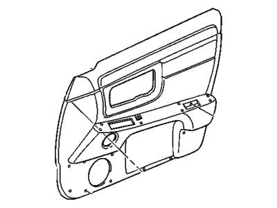 Cadillac 25677500 Door Trim Panel