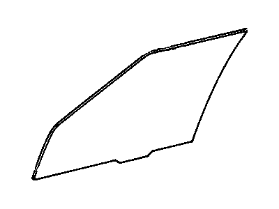 GM 22549254 Door Glass, Clear, Front Passenger Side 22549254 GM Door Glass, Clear, Front Passenger Side Illustration 1 of 1