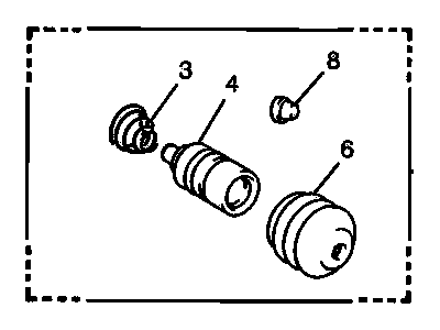 Chevy 94849028 Slave Cylinder Repair Kit