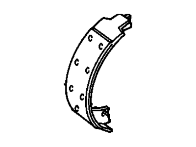 Chevy Impala Parking Brake Shoes - 18014692
