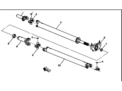 Chevy 10357653 SHAFT,FRONT & REAR PROPELLER(INCLUDES 2-9)