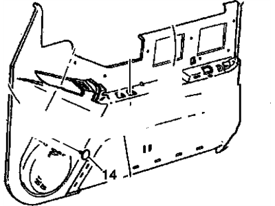 GM 15734420 Panel, Door Trim/Access 15734420 GM Panel, Door Trim/Access Illustration 1 of 1