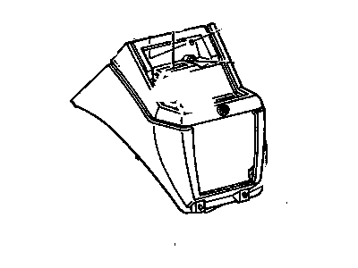 15964198 GM Console, Gray, Lower Illustration 1 of 1