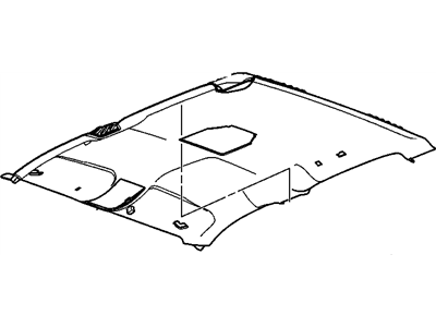 Chevy 19352356 PANEL,HEADLINING TRIM(GRAY)(W/O HARNESS)(W/ COMPASS BRACKET)