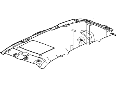 Chevy 20846239 PANEL,HEADLINING TRIM(INCLUDES 34)(GRAY)