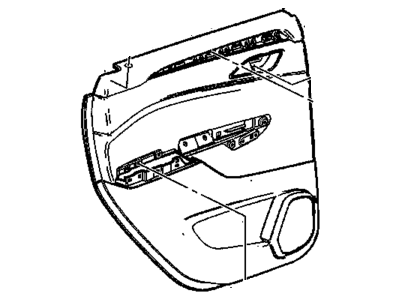 Cadillac 22929518 TRIM,REAR SIDE DOOR(INCLUDES 2-5,12-20,26-28)(SHALE)