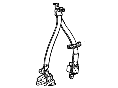 Chevy 12524658 Belt & Retractor
