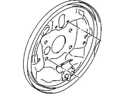 Chevy Metro Backing Plate - 91173556