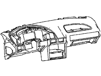 GM 22592703 Instrument Panel 22592703 GM Instrument Panel Illustration 1 of 1
