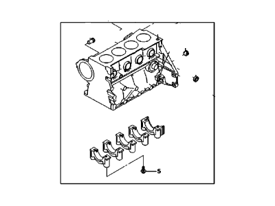 Chevy 96814875 Cylinder Block
