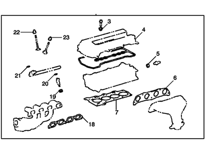 Chevy 94860082 Valve Grind Gasket Kit