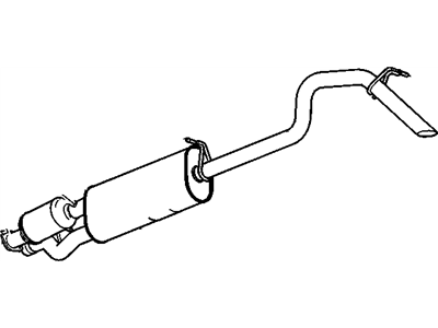 Chevy 23424568 MUFFLER,EXHAUST (W/ EXHAUST AFTERTREATMENT)(INCLUDES 8,10)