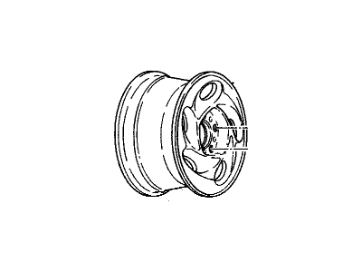 Pontiac 12513701 Wheel, Alloy