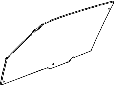 20716654 GM Door Glass, Front Passenger Side Illustration 1 of 1