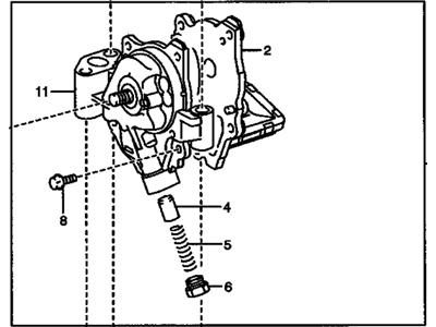 Pontiac Vibe Oil Pump - 19185623
