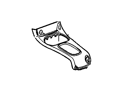 Chevy 25845939 PLATE,FRONT FLOOR CONSOLE TRANS SHIFT OPENING TRIM(EBONY)(W/APPLIQUE)(W/ CIGARETTE LIGHTER NEAR INSTRUMENT PANEL AREA)(FOR 2ND DESIGN SEE 20926142)